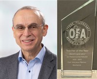 Teacher of the Year Award for Nikolaus Pfanner